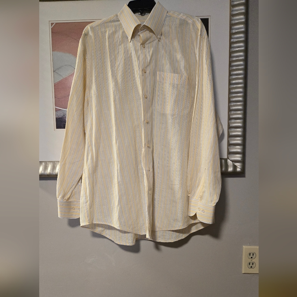 Peter Millar Men T Shirt Size Large Long Sleeve Shirt 100% Cotton